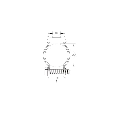 Nvent Caddy Conduit Clamp, Fits 1-1/2" Diameter CD3B